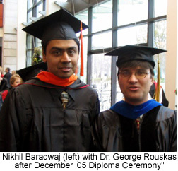 Photo of Nikil and Dr. Rouskas