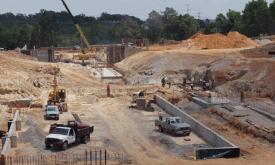 Photo of CSC-ECE building site