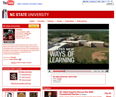 Image Link to NCSu YouTube Channel News Story