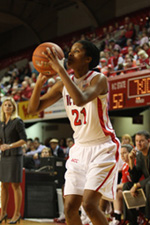 Brittany Shooting a Basket