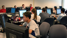Photo of Students in Computer Lab